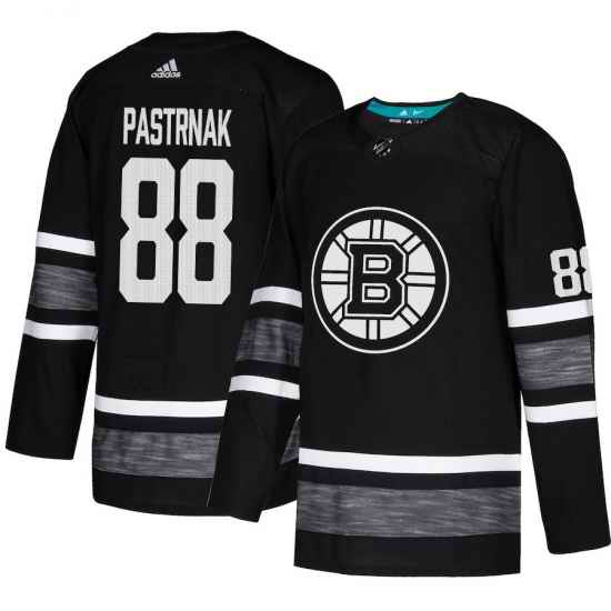 Bruins #88 David Pastrnak Black Authentic 2019 All Star Stitched Hockey Jersey